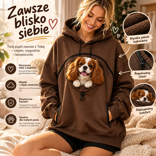 PsioHoodie® – Bluza z Kieszenią dla Pupila